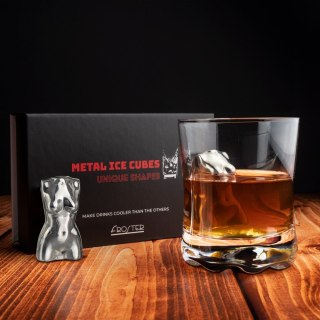 Metalowe kostki do drinków prezent dla chłopaka Froster