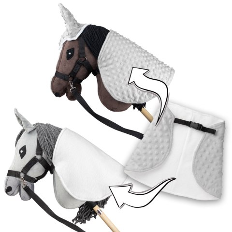 Derka i nauszniki Skippi dla Hobby Horse - szara - uniwersalny rozmiar Skippi Derka i nauszniki Skippi dla Hobby Horse - szara - uniwersalny rozmiar Skippi