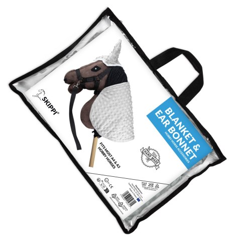 Derka i nauszniki Skippi dla Hobby Horse - szara - uniwersalny rozmiar Skippi Derka i nauszniki Skippi dla Hobby Horse - szara - uniwersalny rozmiar Skippi