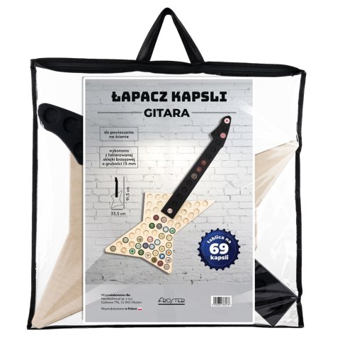 Łapacz Kapsli do piwa Gitara dla niego urodziny Froster
