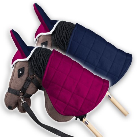 Derka dwustronna i nauszniki Skippi dla Hobby Horse - fuksja i granat Skippi Derka dwustronna i nauszniki Skippi dla Hobby Horse - fuksja i granat Skippi