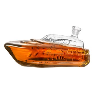 Karafka Yacht 1L - akcesoria do whisky - w kształcie luksusowego jacht -u Froster