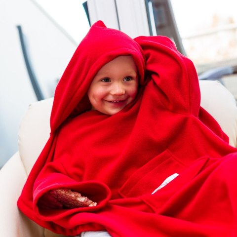 Kocyk zimowy Czerwony koc do wózka fotelika rękawy Baby Gadgets Kocyk zimowy Czerwony koc do wózka fotelika rękawy Baby Gadgets