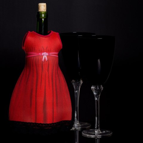 Lady diVinto Czerwony ubranko na butelkę wino DiVinto Lady diVinto Czerwony ubranko na butelkę wino DiVinto