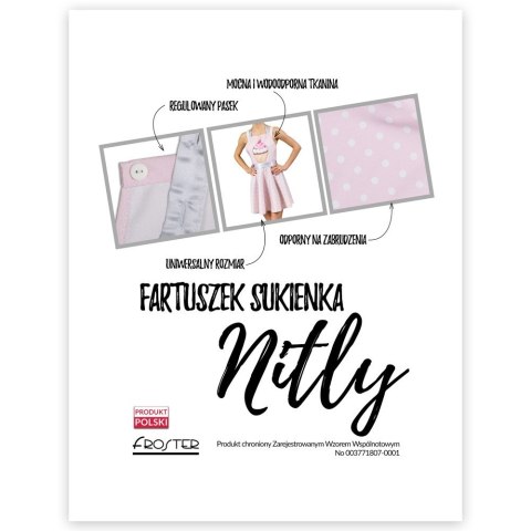 Nitly Muffin Fartuszek Sukienka babeczka dla niej Froster