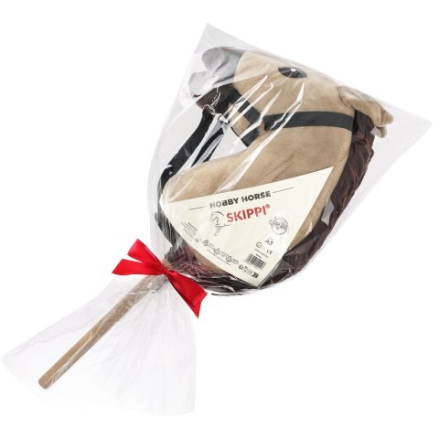 Skippi Hobby Horse z kantarem - Karmel - A3 HH - prezent na dzień dziecka Skippi