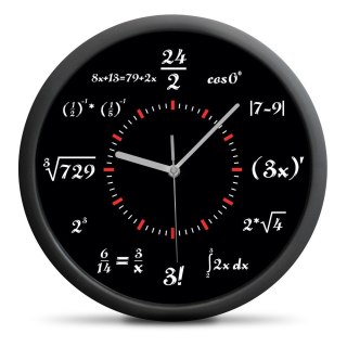 Zegar Matematyka prezent dla nauczyciela śmieszny Froster