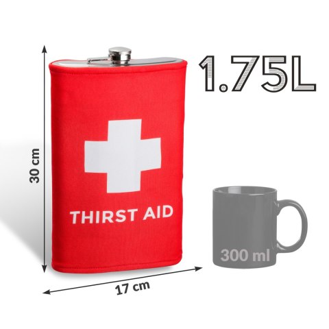 Gigantyczna Piersiówka Thirst Aid pierwsza pomoc Froster Gigantyczna Piersiówka Thirst Aid pierwsza pomoc Froster