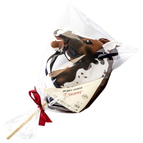 Zestaw Skippi - Hobby Horse Gniado - srokaty i przeszkoda do skakania 135 cm Skippi