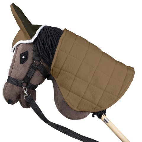 Zestaw Skippi - Hobby Horse Gniady - Derka i nauszniki - beż i oliwka Skippi