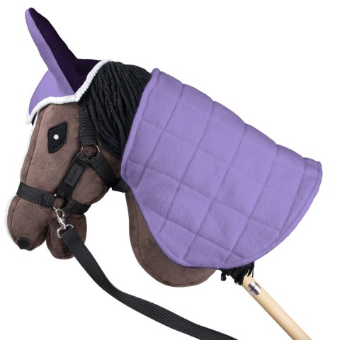 Zestaw Skippi - Hobby Horse Gniady - Derka i nauszniki - wrzos i śliwka Skippi