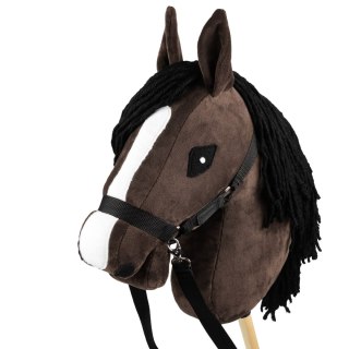 Zestaw Skippi - Hobby Horse Gniady - Derka szary i brąz - Kantar c-zielony Skippi