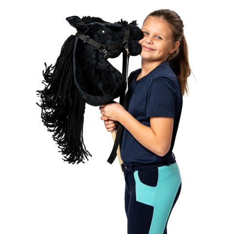 Zestaw Skippi - Hobby Horse czarny i dodatkowy kantar - jasny zielony Skippi